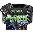 GEARit Shielded CAT6 Ethercon Cable (75 Feet) Professional Audio & Lighting RJ45 EtherCON-Compatible Cable for Studio, Stage, Concerts - 75ft Black