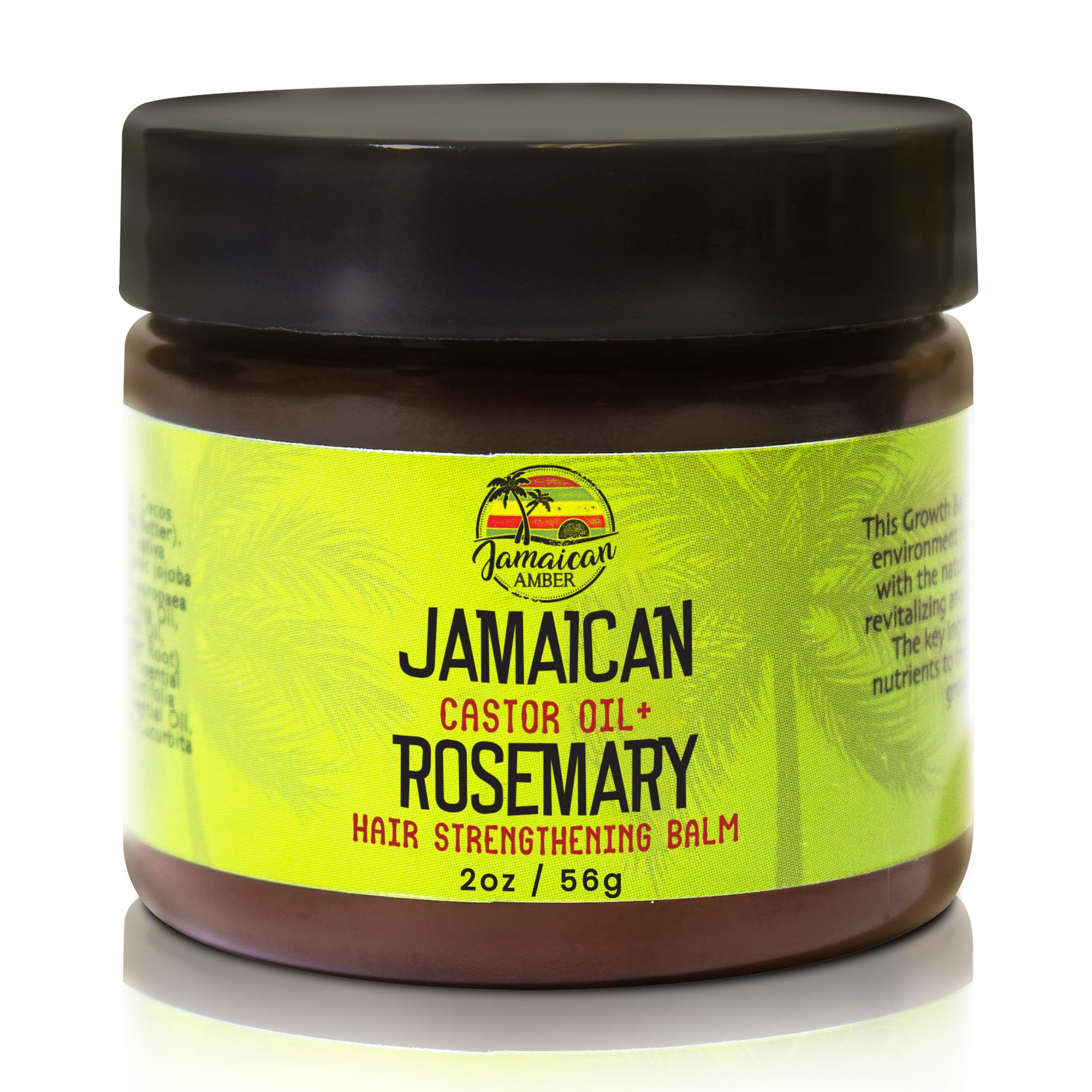 Hair Growth Balm - 2 fl oz | Powerful Blend with Castor Oil & Rosemary for Strong, Thick, and Longer Hair | Nourishing Formula for Healthy, Beautiful Hair by Jamaican Amber