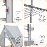 Vivo Technologies Electric 3 Tier Heated Clothes Airer 300W 21M Drying Space view 7