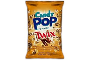 Snax Twix Candy Pop Popcorn | Candy-Inspired Popcorn Snack | Ready-to-Eat Popped Corn