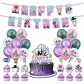 Music Hunter Birthday Decorations Set - Complete Party Kit with Happy Birthday Banner, Cake Toppers & 16 Balloons for Magical Music Theme Party Supplies