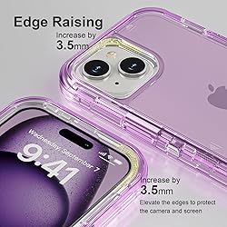 Follaroma for iPhone 15 Case, Heavy Duty Shockproof