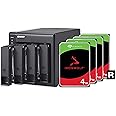 QNAP 4 Bay DAS (USB Type-C) with 12TB Storage Capacity, Preconfigured RAID 5 Seagate IronWolf HDD Bundle (TR-004-44R-US)