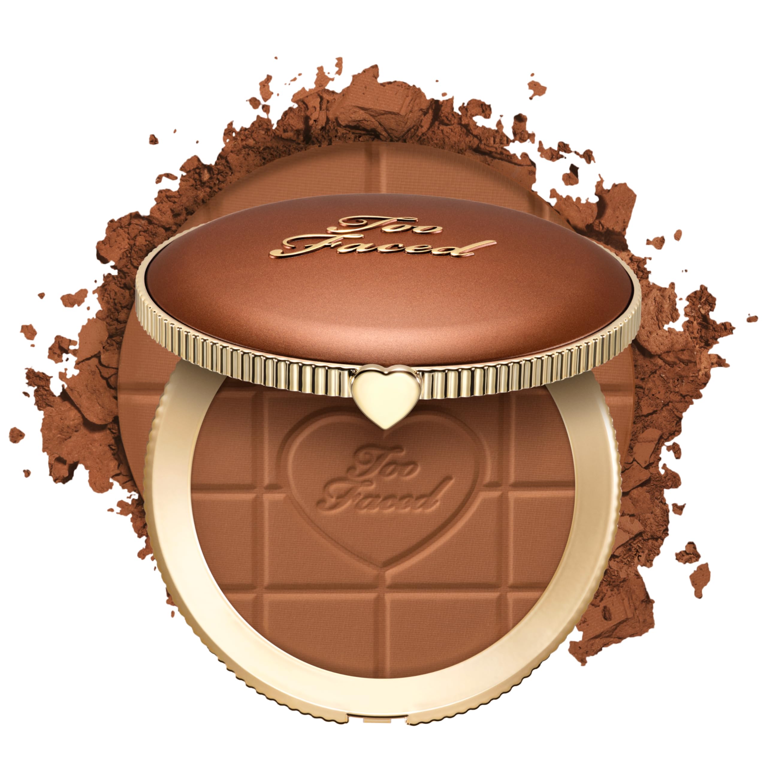 Too Faced Chocolate Soleil Matte Blurring Bronzer | Matte Bronzer Powder that Mimics Natural Skin for Blurred Sun-Kissed Effect, Chocolate Soleil, 0.28 Ounce