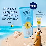 Childs Farm Sun Cream SPF 50+ Kids Baby Fragrance Free 200ml UV Broad view 2