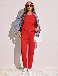 Ekouaer Women's Pajama Sets Casual 2Pcs Sleepwear