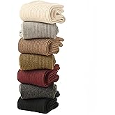 Women's Moisture-Wicking Cotton Crew Socks 7-Pack – Non-Slip Cushioned for Gym/Yoga/Running, Breathable Multi-Color Bundle with Arch Support (Fits 5.5-10)