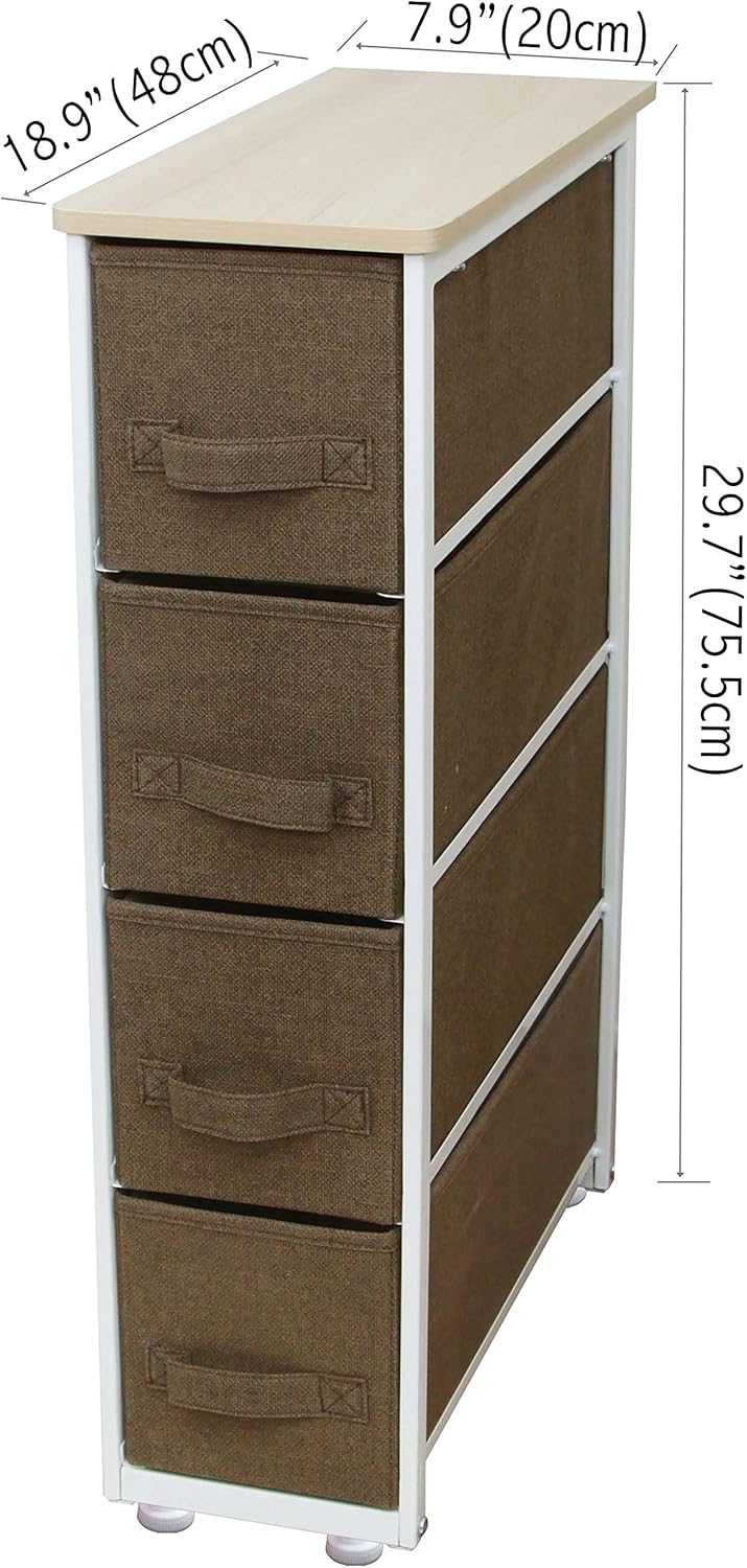 Itidy Narrow Storage Drawers Dresser Chest Of Drawers Narrow 4