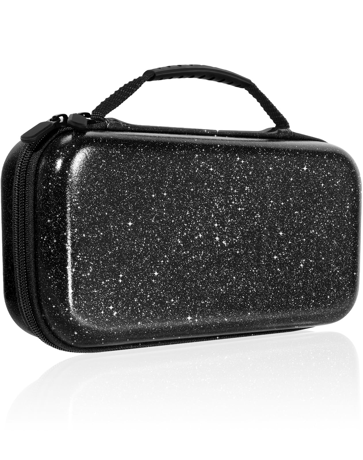 Photo 1 of Gurgitat for Nintendo Switch 2 Carrying Case - Glittering Black Cute Cool Design with Handle and Strap for Switch 2 2025 Travel Cases Portable Storage Carry Protective Hard Shell for Girls Boys