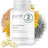 Zinc Defense | Zinc + Copper + Quercetin | 60 Servings in Vegan Capsules | L-OptiZinc & Quercefit Ionophore | Chelated Minerals | Immune, Gut, & Hormonal Balance Support