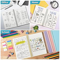 Dotted Journal Notebook, 3 Pack Spiral Notebook