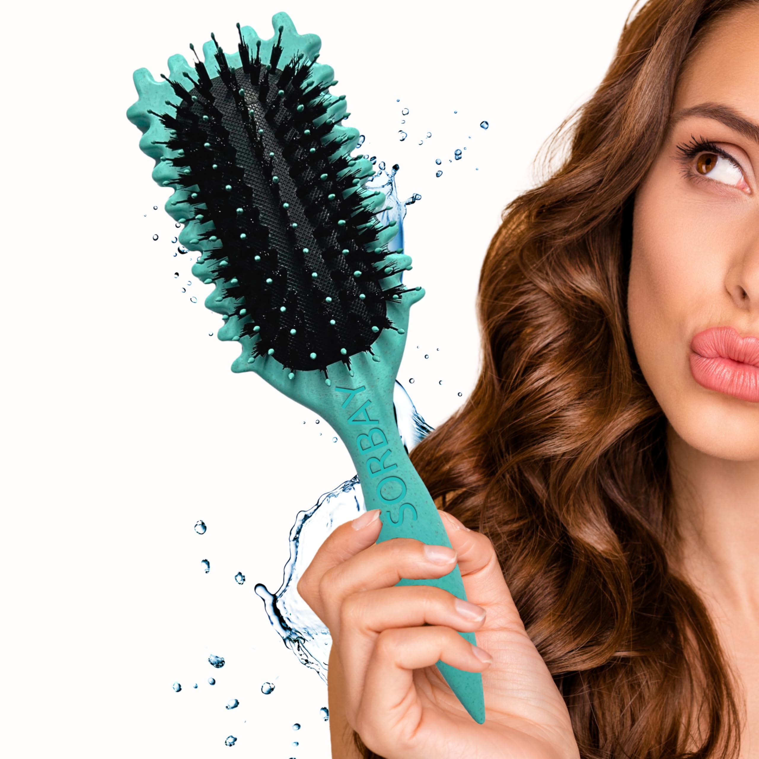 Sorbay Define Curls Brush For Curly Hair Products For Wavy Straight Bounce Curly Hair Brush Curling Comb Hairbrush Curl Define Brush Suitable for Women And Men (UK BRAND)