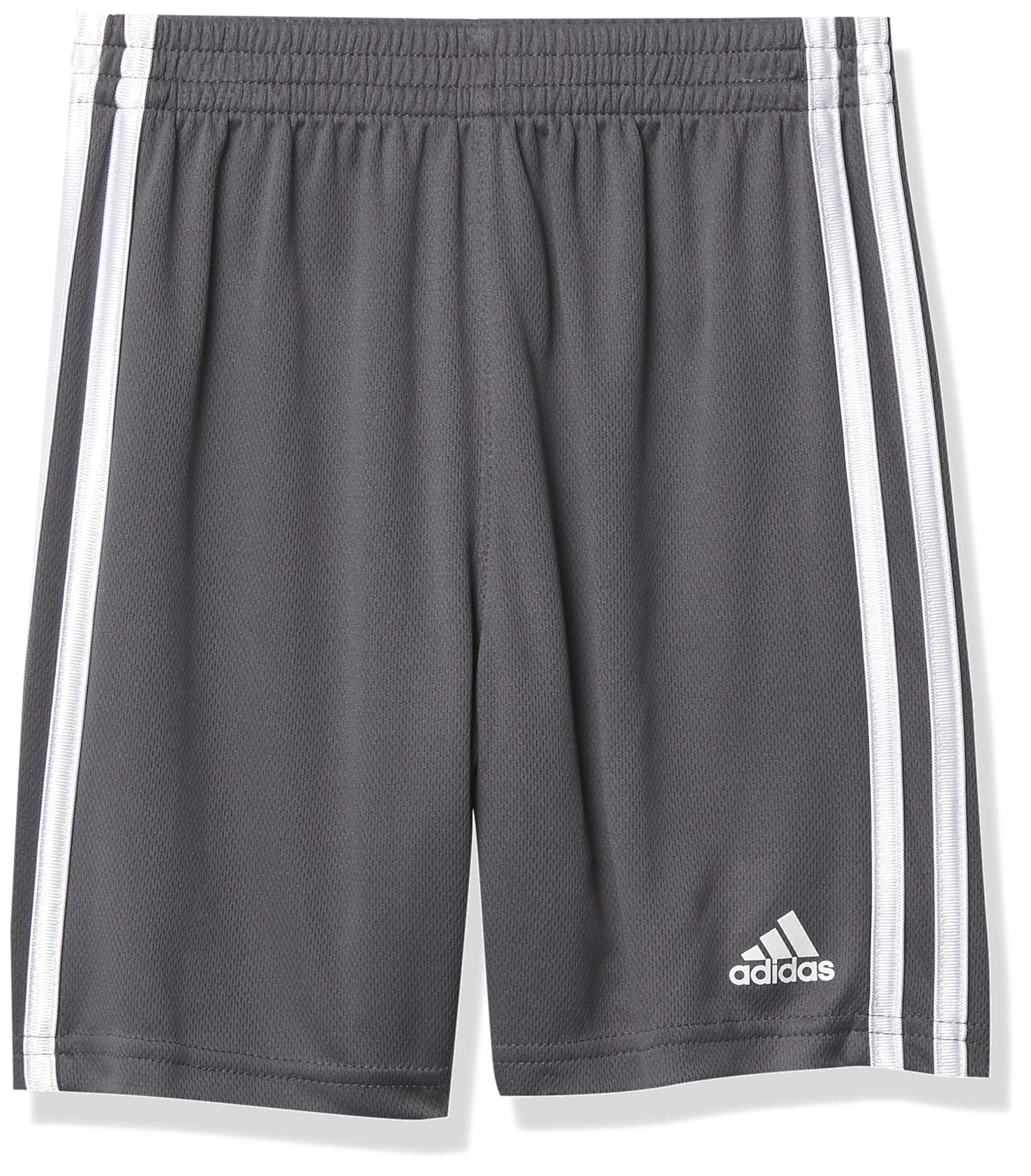 Photo 1 of *Major Damaged*adidas Boys' Adi Classic 3-Stripe Shorts, Dark Grey, Kids Size 5