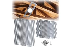 48 Pack New Construction Mounting Plate for Recessed Wafer LED Lights, 3/4/6inch Rough in Plate Template for Ceiling Light Fi