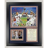 Legends Never Die Chipper Jones- Atlanta Brave and Team USA Legend Collectible | Framed Photo Collage Wall Art Decor, 11 x 14-Inch