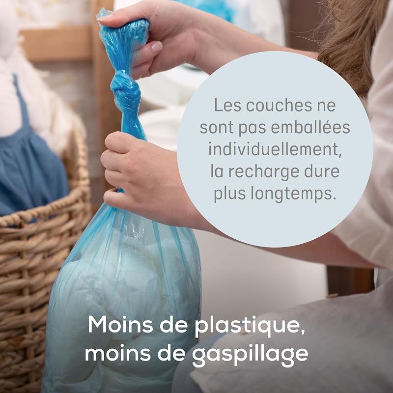 Classic XL - Poubelle à Couches - Recharge octo 1 mois incluse