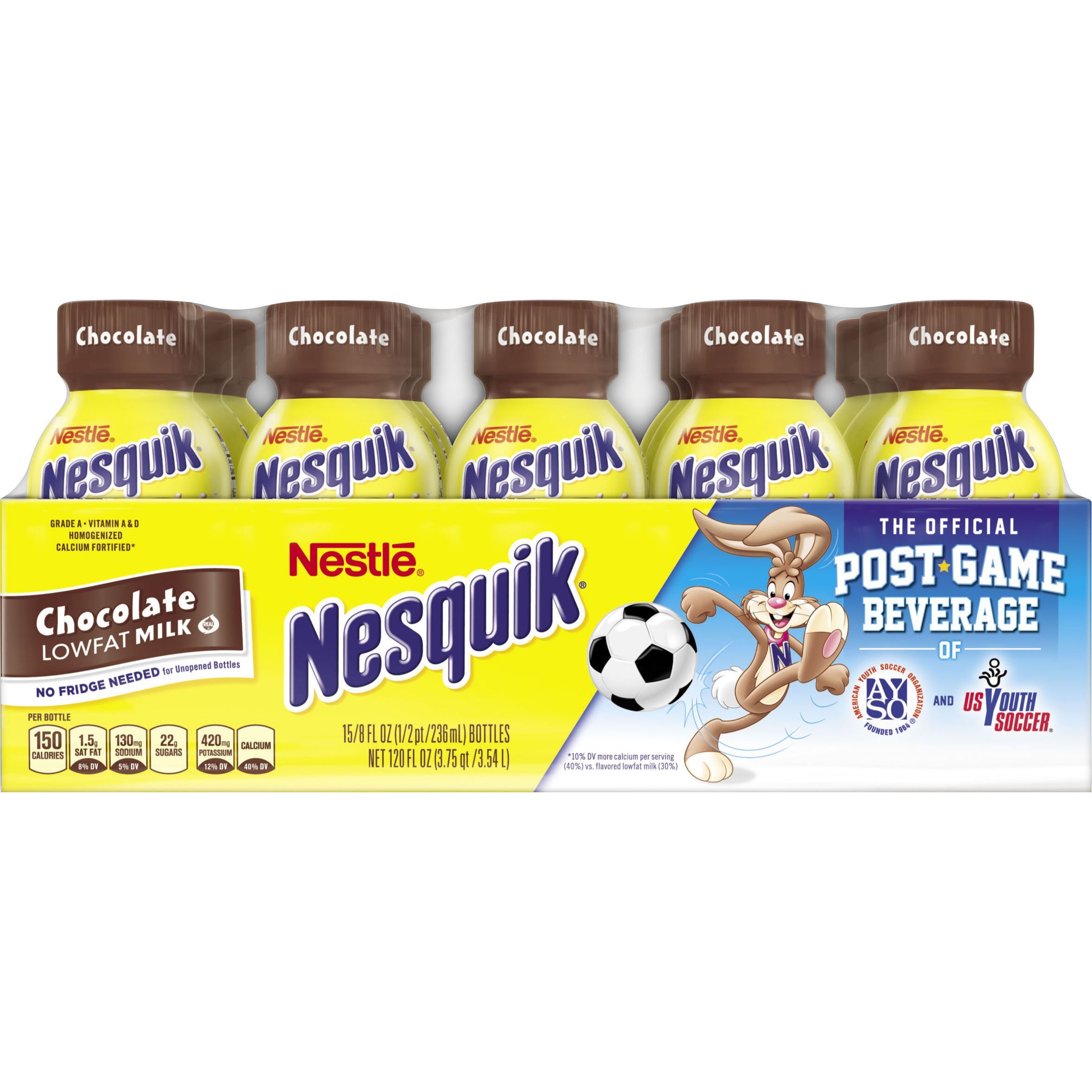Nesquik Ready to Drink Chocolate Milk, 8 Ounce, 15 Count- Buy Online in