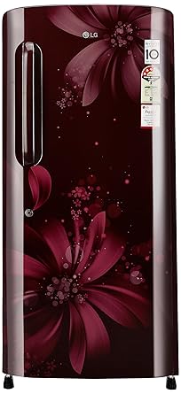 LG 215 L 3 Star Direct Cool Single Door Refrigerator(GL-B221ASAW.DSAZEBN, Scarlet Aster, Inverter Compressor)