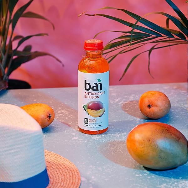 BAI5, 10 CALORIE MALAWI MANGO, 100% NATURAL, ANTIOXIDANT INFUSED BEVERAGE, 18 FL OZ