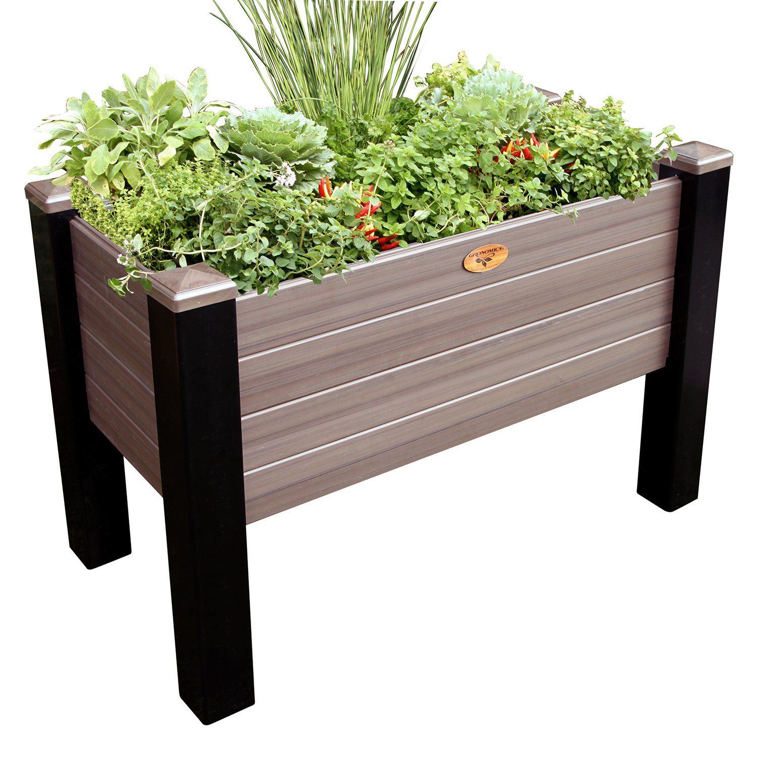 Gronomics MFEGB 2448 BW Maintenance Free Elevated Garden Bed, 24" x 48