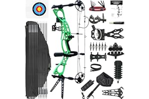 CENWTY Archery Compound Bow Set, Draw Weight 0-70 LBS, Draw Length 18"-30", Hunting Compound Bow with All Accessories for Archery Hunting Target Shooting Practice RTH