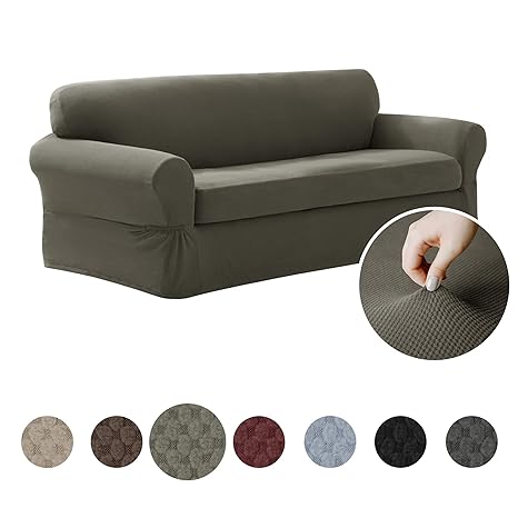 Maytex Pixel Ultra Soft Stretch 2 Piece Sofa Furniture Cover