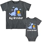 Funnycokid Big Brother Little Brother Matching Outfits Toddler Lil Bro Boy Shirts Set Baby Gifts Clothes
