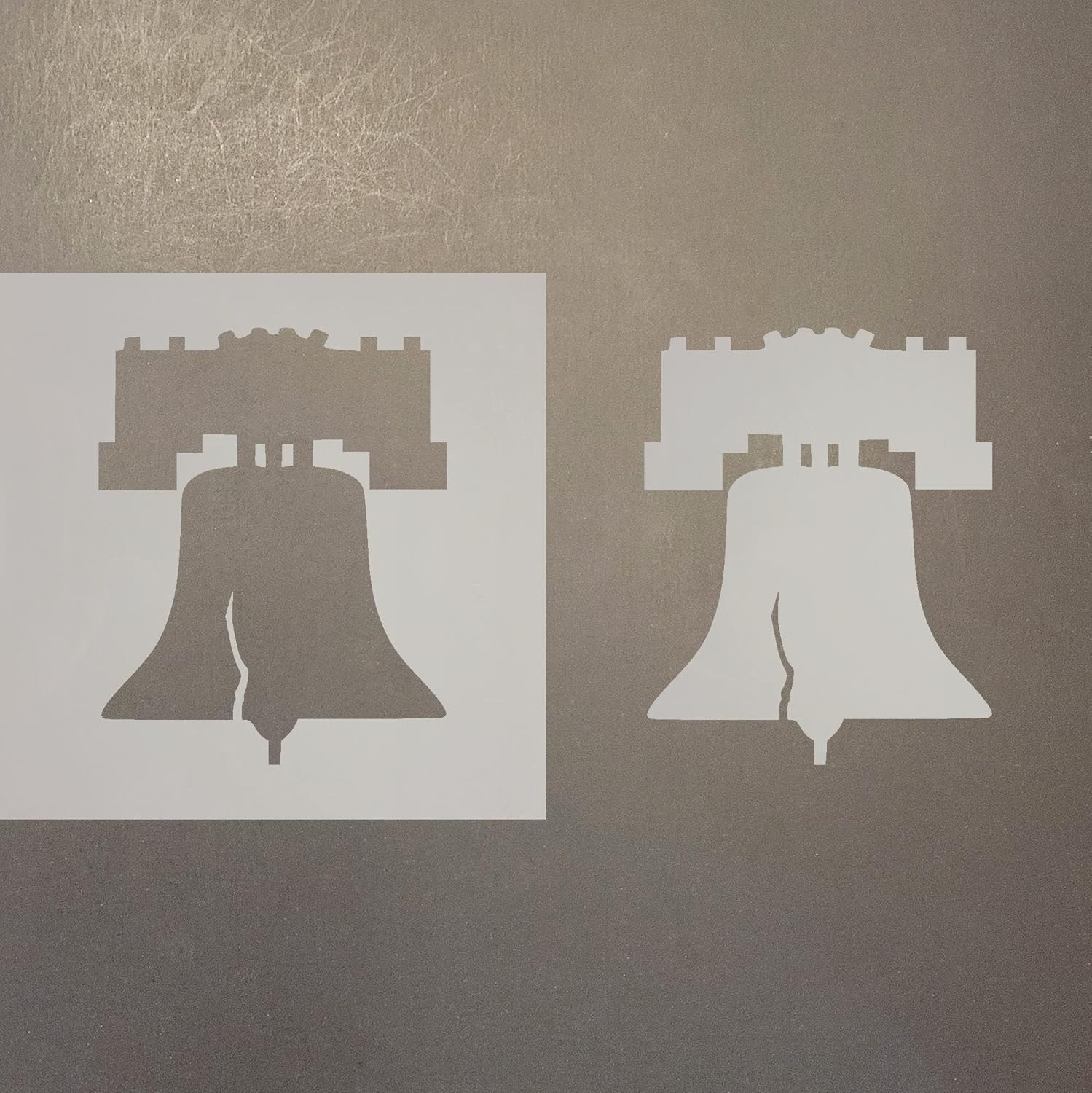 Mixed Media - Liberty Bell 1 Reusable Mylar Stencil - Art Craft Supplies New Sizes (8