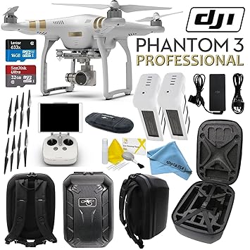 Amazon.com: DJI Phantom 3 Professional Quadcopter Drone with 4K ...