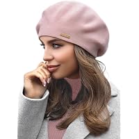 5877 Women\'s French Beret Angora Wool Chic Beanie Winter Hat Elegant Wool Angora Beret: Women main image 3