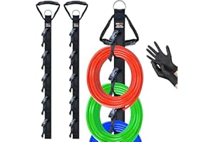 Extension Cord Organizer 2 Pack, Cord Storage Organizer with 5 Slots, Garage Garden Storage Straps, All in One Hanger Straps 