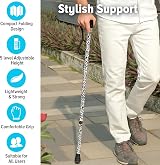 Life Healthcare Folding Walking Stick Adjustable Height Lightweight Aluminium view 7
