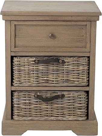 Amazon Com East At Main Carlson Mahogany Rectangle Nightstand Brown 20x14x25 2 Furniture Decor