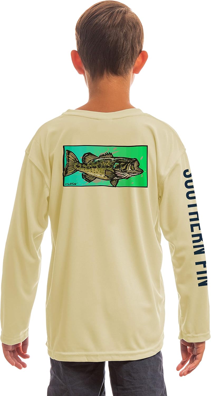 Southern Fin Apparel Youth Fishing Shirt for Kids Boys