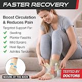 SS Sleeve Stars Ankle Brace Women Men with Removable Strap Beige view 2