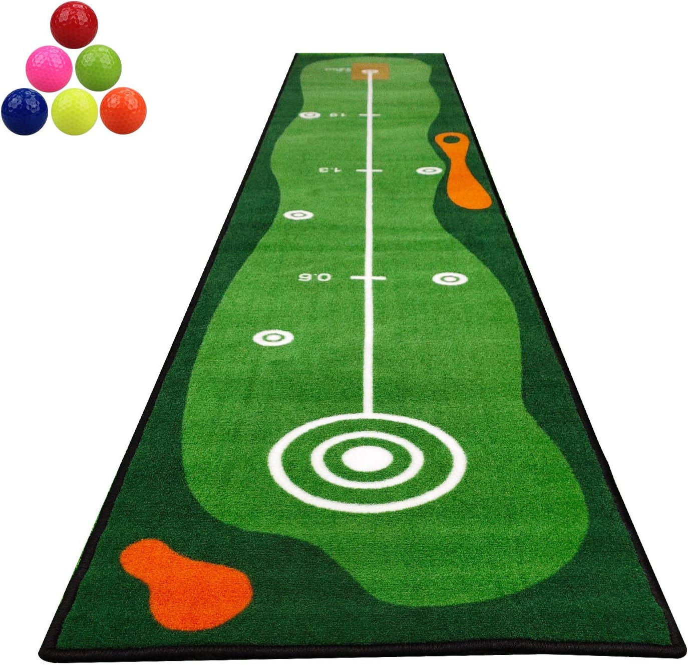 KOFULL Golf Putting Green Mat for Home Use, 10 FT Large