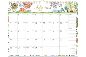 LAFEFO Calendar 2024-2025 - Jul. 2024 - Dec. 2025, 2024-2025 Wall Calendar, 15" x 11.5", 18 Monthly Wall Calendar 2024-2025, Perfect for Organizing - Art Floral