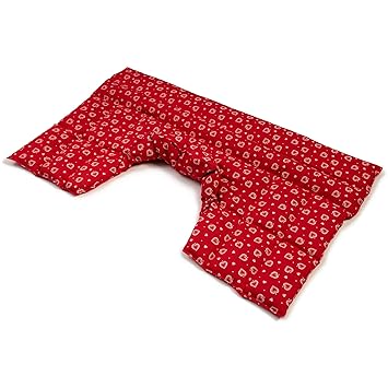 Cojín nuca, espalda superior y hombros con cuello | rojo con ...