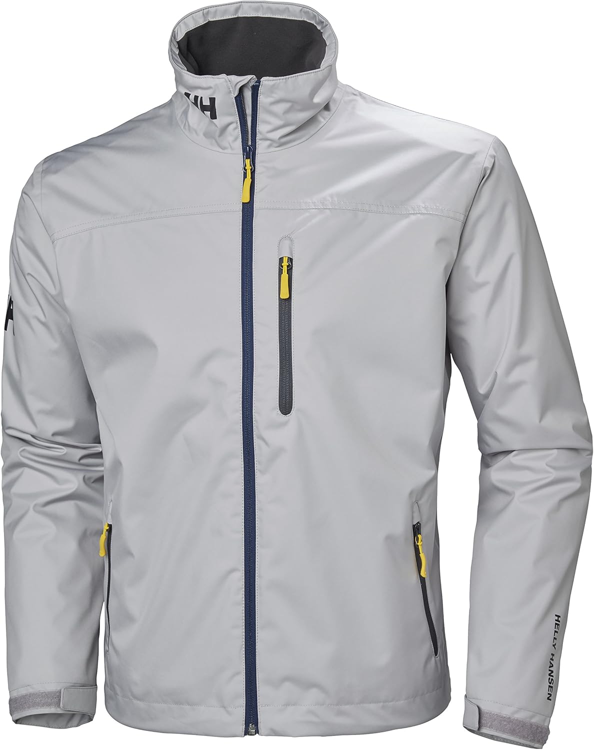 Helly-Hansen mens Crew Midlayer Fleece Lined Waterproof Windproof Breathable Rain Coat Jacket: Clothing