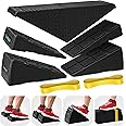 Squat Wedge - Squat Wedge Block 520 LBS Weight Capacity - Slant Board for Calf Stretching - Calf Stretcher Slant Board - yoga blocks