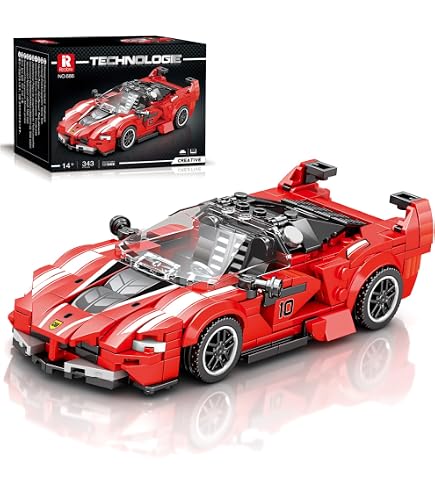 Reobrix 676 Ferrari 599XX EVO Building Blocks Set, 1:24 Scale