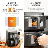 Swan 11L Twin Stack Air Fryer Cyclone Technology 2 x 5.5L Baskets view 4