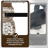 Dog Socks Paws Anti-slip Boots 3 Pairs Large Brown L view 4