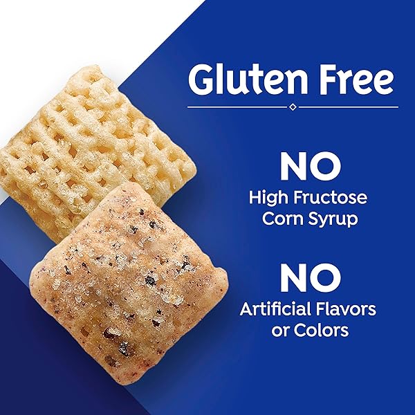 BLUEBERRY CHEX CEREAL, GLUTEN FREE BREAKFAST CEREAL, MADE WITH WHOLE GRAIN, 12 OZ