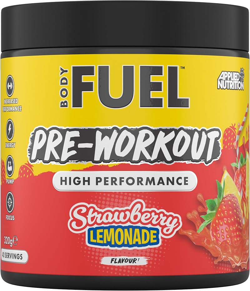 Applied Nutrition BodyFuel Pre Workout Powder Strawberry Lemonade 320g 40