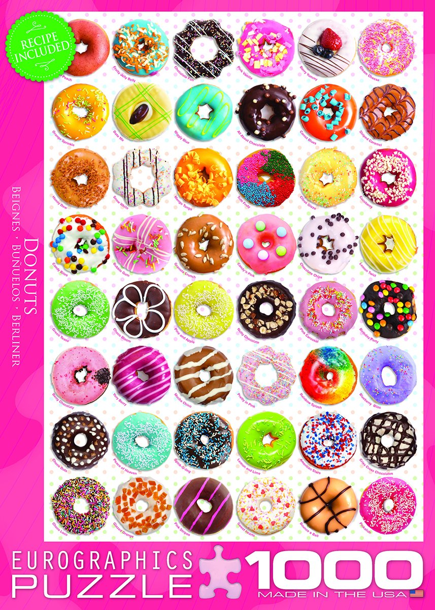 EuroGraphics Puzzle Donuts 1000 Pezzi - Multicolore 6000-0585 - 3
