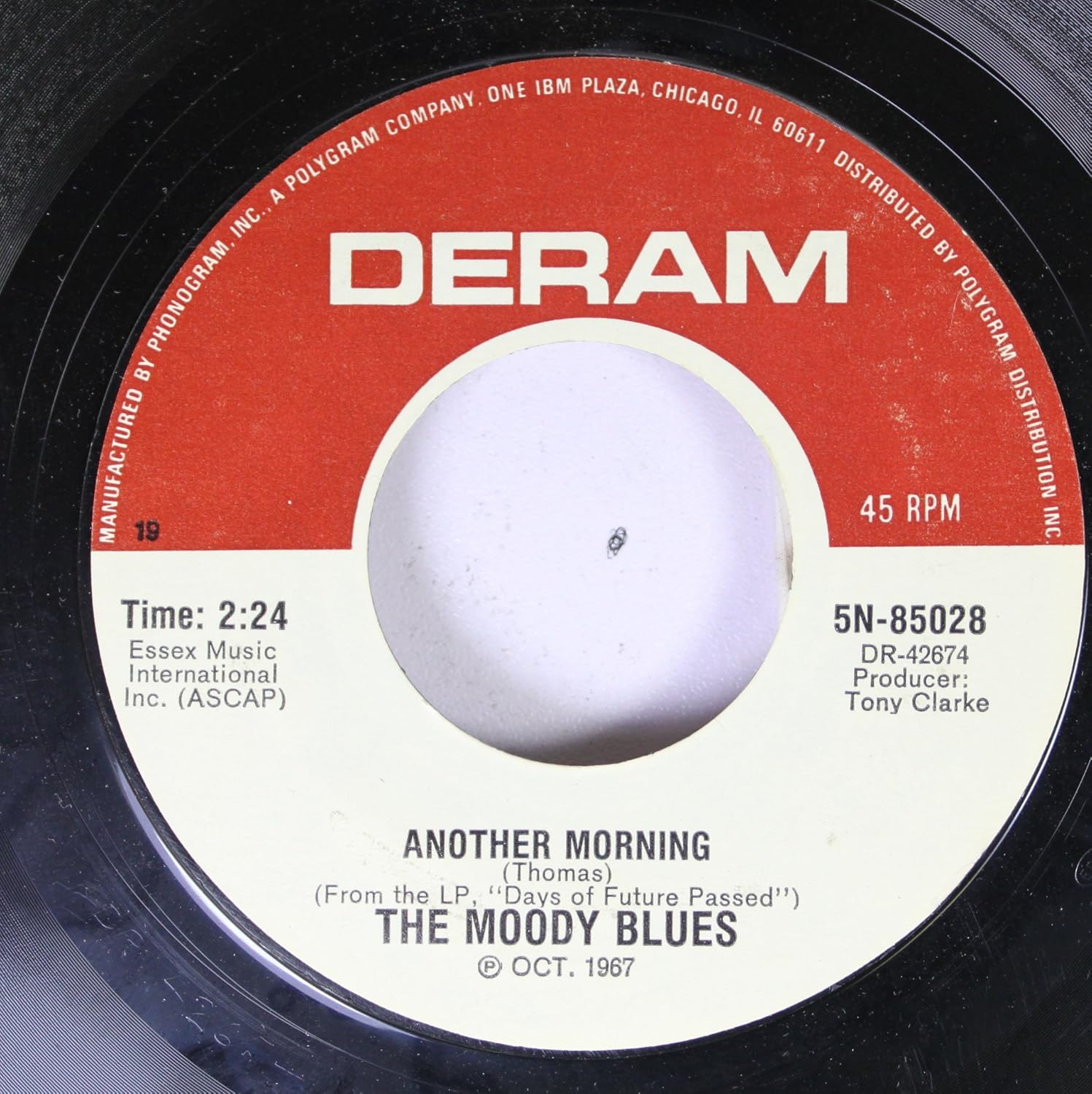 The Moody Blues 45 Rpm Another Morning Tuesday Afternoon