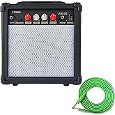 XINYAN Electric Guitar Amp 20 Watt Amplifier Portable Amp with Headphone Input Gain Powe Including Professional Noise Reduction Cable (White)