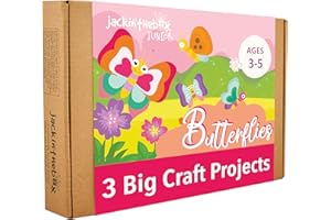 jackinthebox Butterflies Costume Craft kit for 3 to 5 Year olds | 3 Craft Projects | Great Gift for Girls Ages 3,4,5 Years