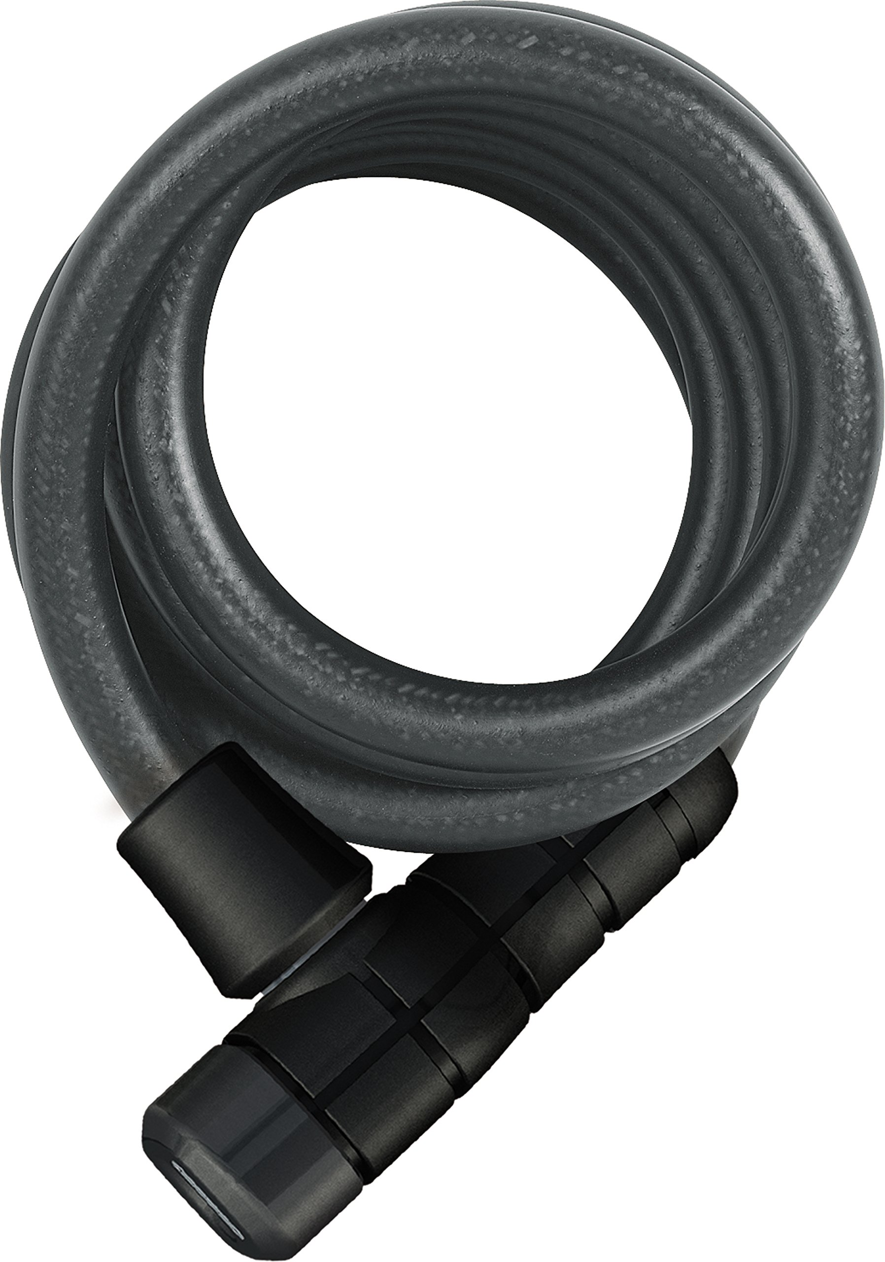 ABUS spiral cable lock Booster 6512K/180 - Bicycle lock made of super-flexible spiral cable security level 4-180 cm
